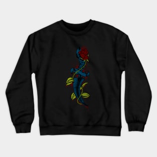 Vintage bloody dagger with rose Crewneck Sweatshirt